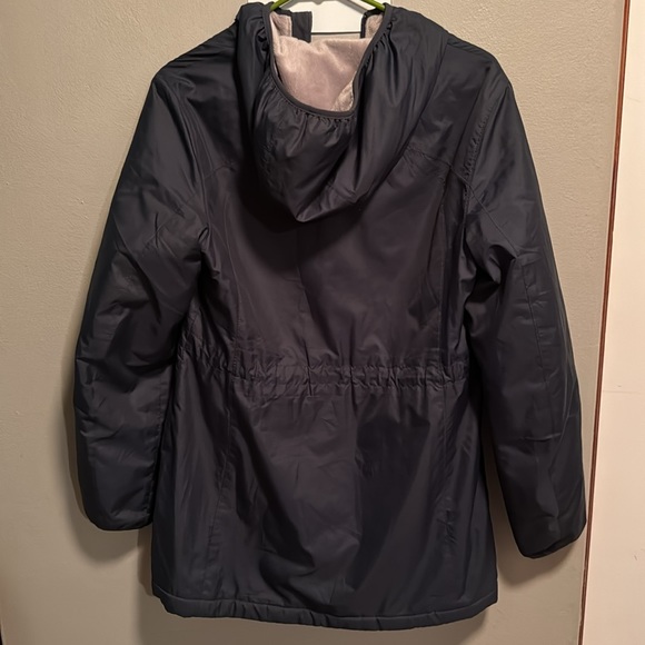 L.L. Bean Navy Blue Lined Hooded Jacket Size XS Reg - Picture 8 of 9